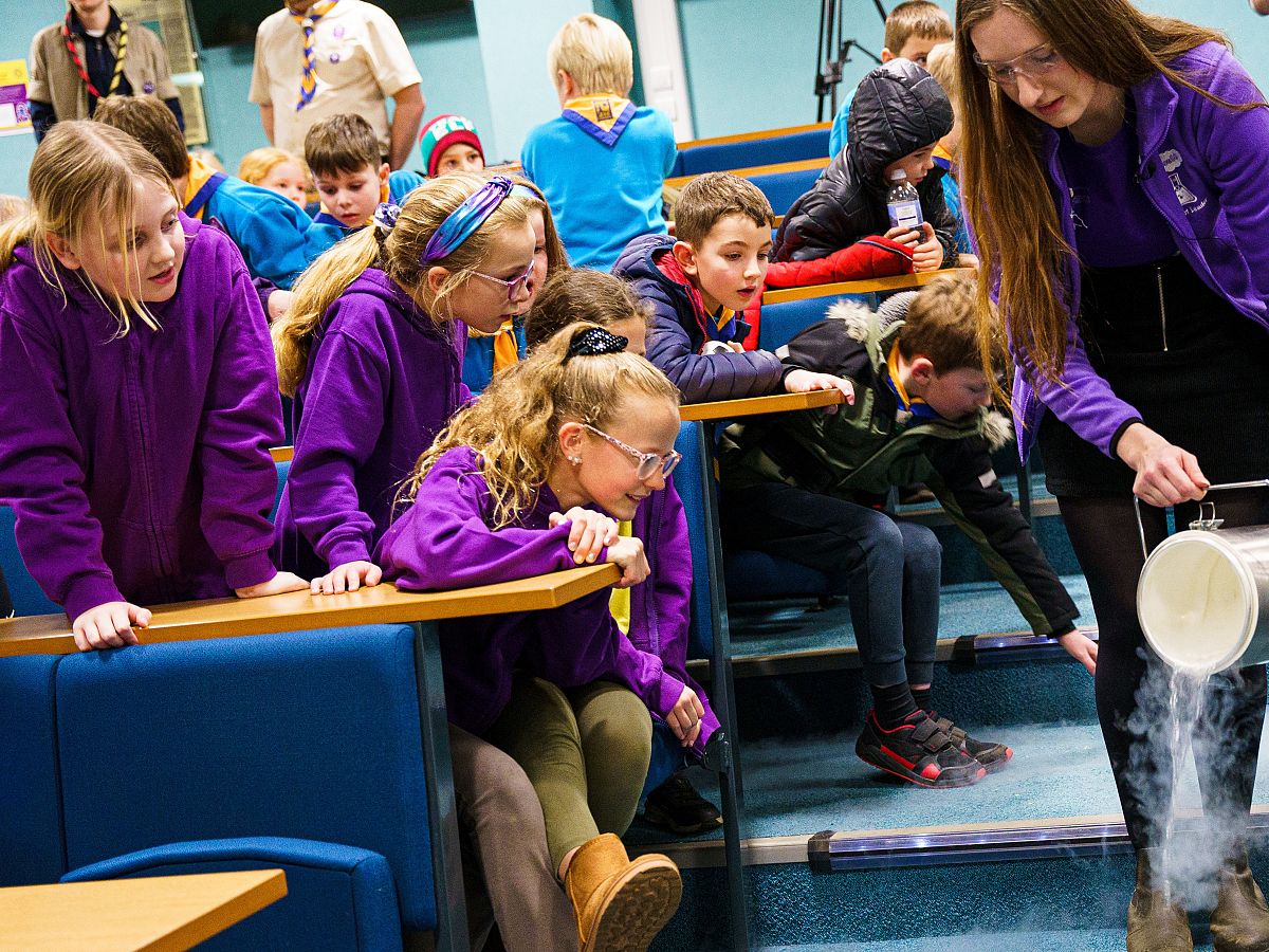 Durham students recently welcome local groups of Beavers, Cubs and Brownies to the Department of Chemistry