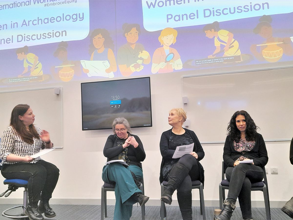 A Q&A event with a panel of female archaeologists