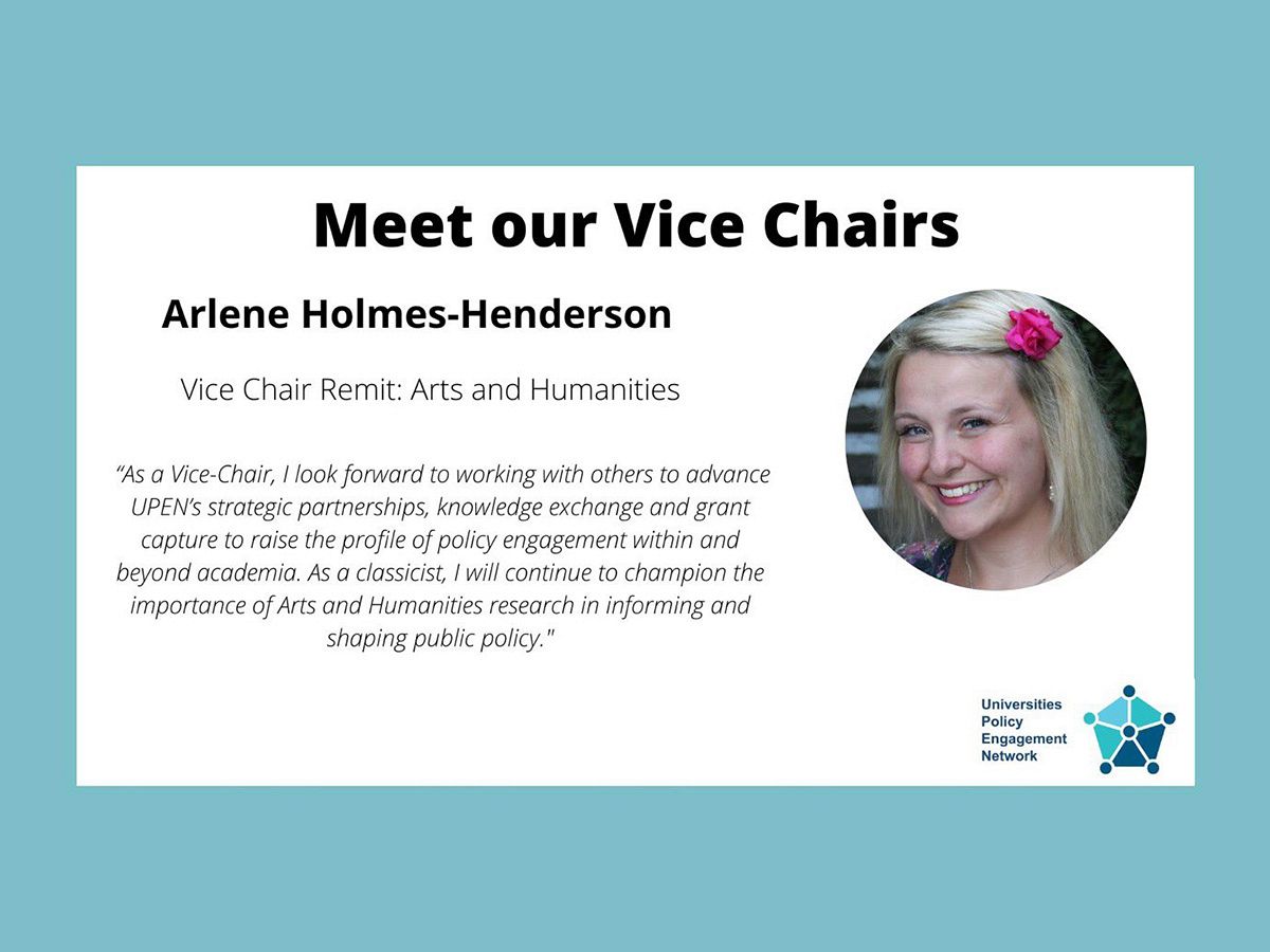 Arlene is Vice-Chair of the Universities Policy Engagement Network
